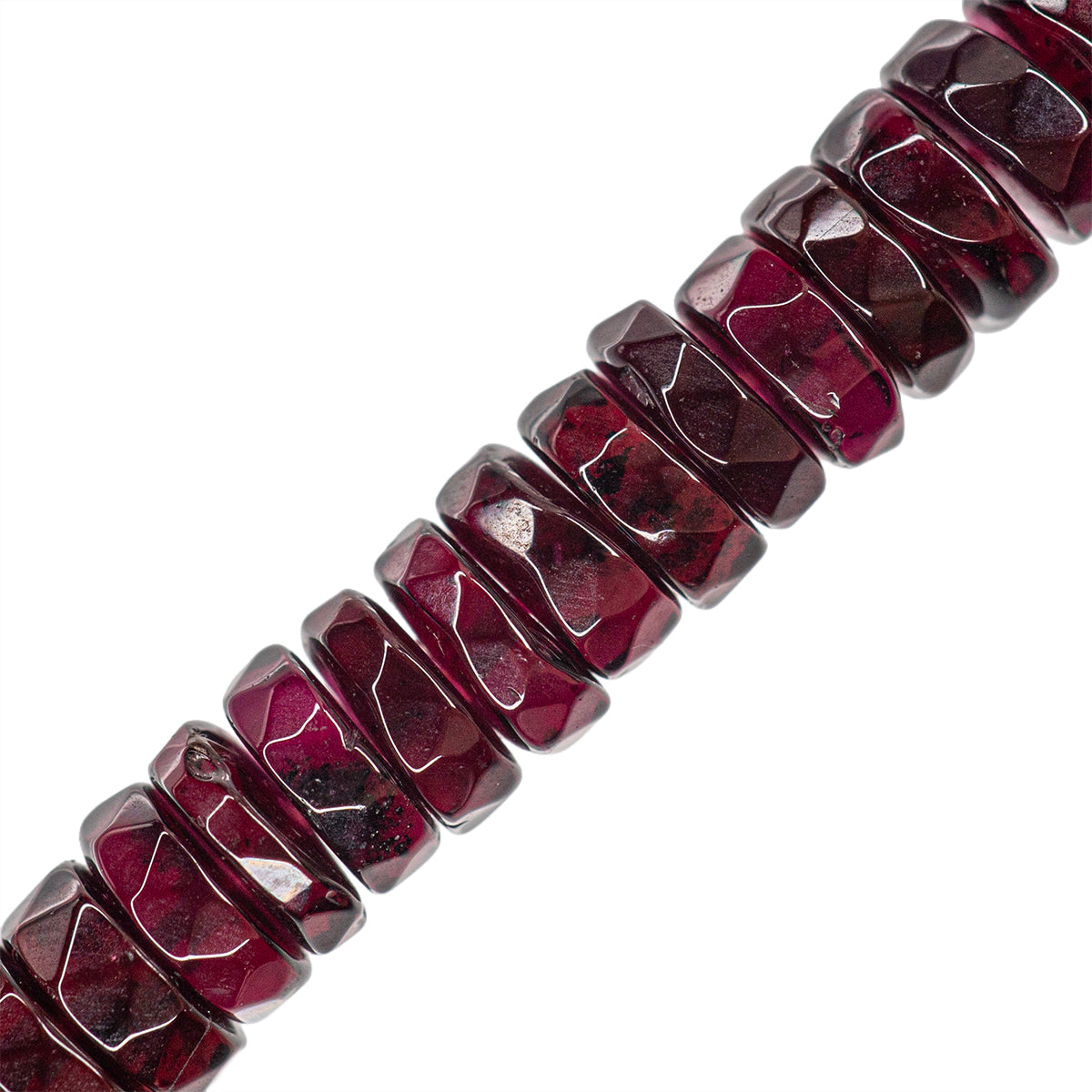 PFP Granate Róndela Facetada 2-3x6-6.5mm Rojo