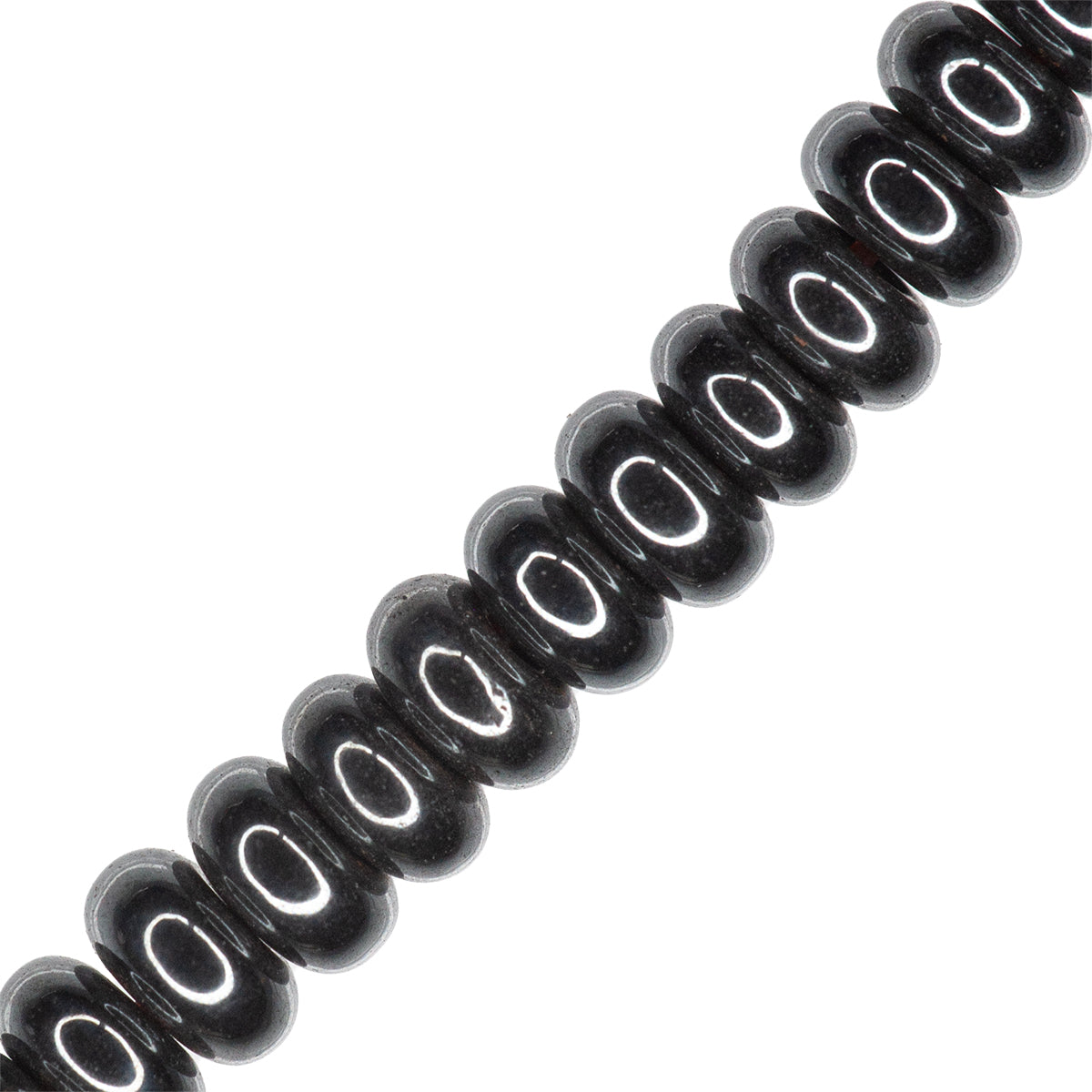 Hematita Rondela 2x4mm Gris