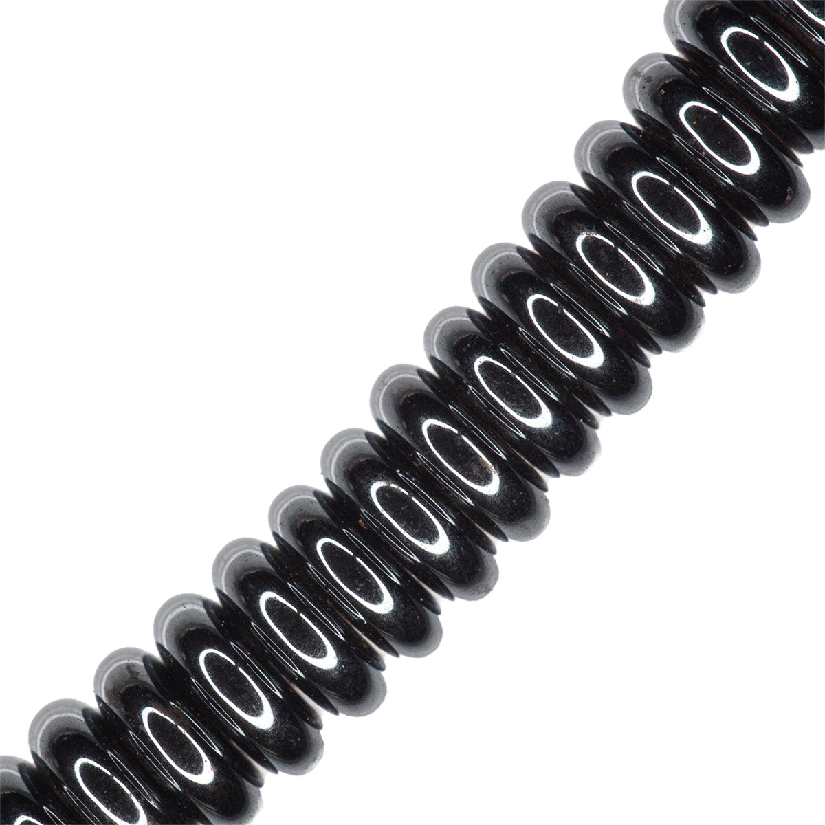 Hematita Róndela 2x6mm Gris
