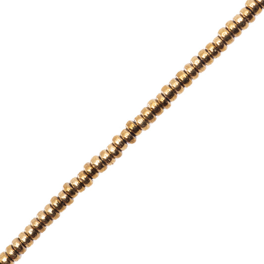 Hematita Dona 1x2mm Dorado