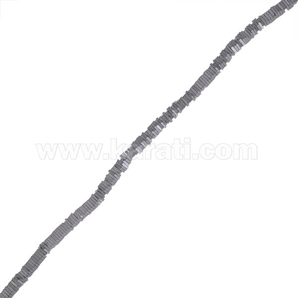 Hematita Cuadro Plano 4mm Gris Mate