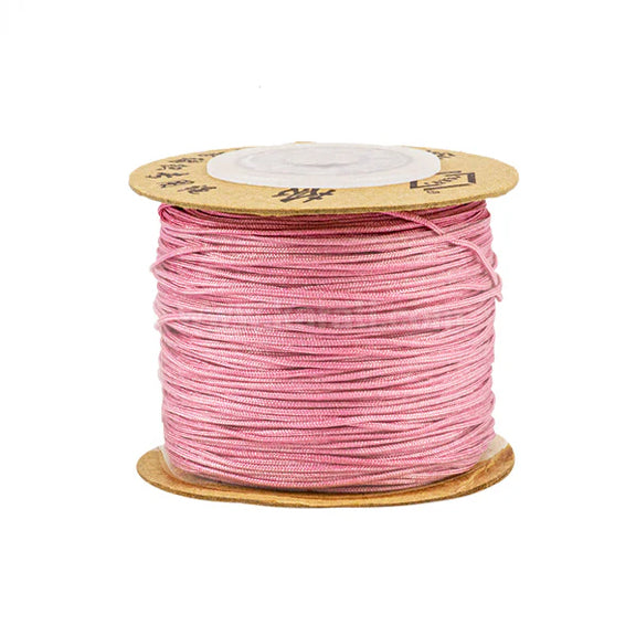 Hilo Poliester Redondo .6mm Rosa