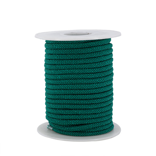 Cordón Poliéster Redondo 4mm Aqua