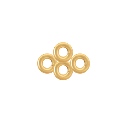 Argolla Soldada 4mm Dorado