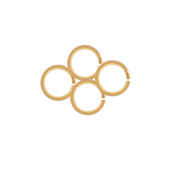 Argolla Sencilla 6mm Dorado Brillante