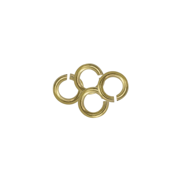 Argolla Sencilla 5x1mm Dorado Brillante
