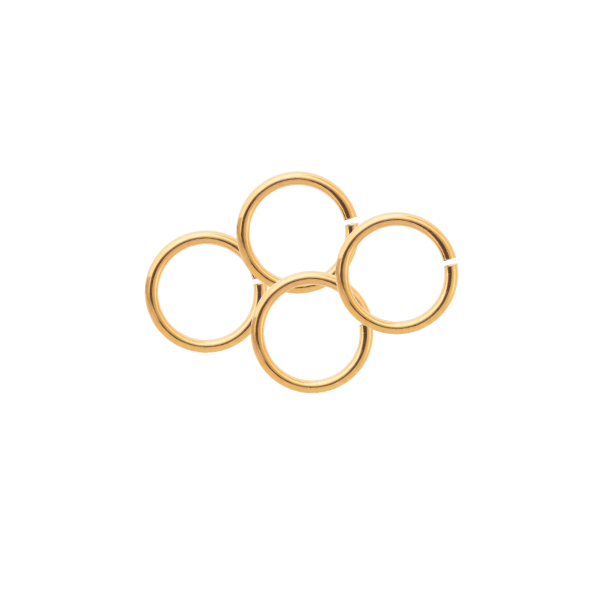 Argolla Sencilla 7x1mm Dorado Brillante