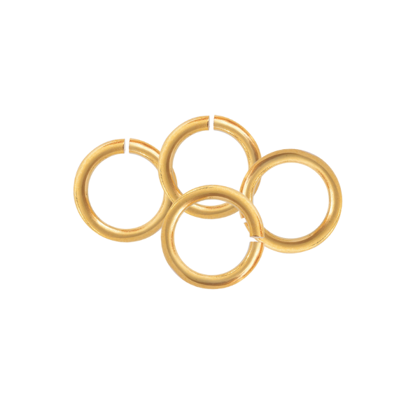 Argolla Sencilla 10x1.5mm Dorado Brillante