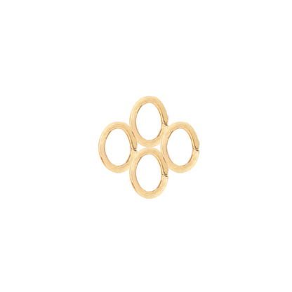 Argolla Sencilla Oval 4.5x.7mm Dorado