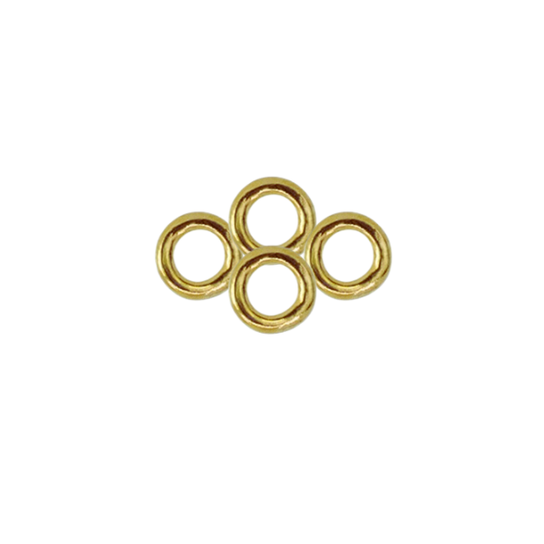 Argolla Soldada 5x5mm Dorado