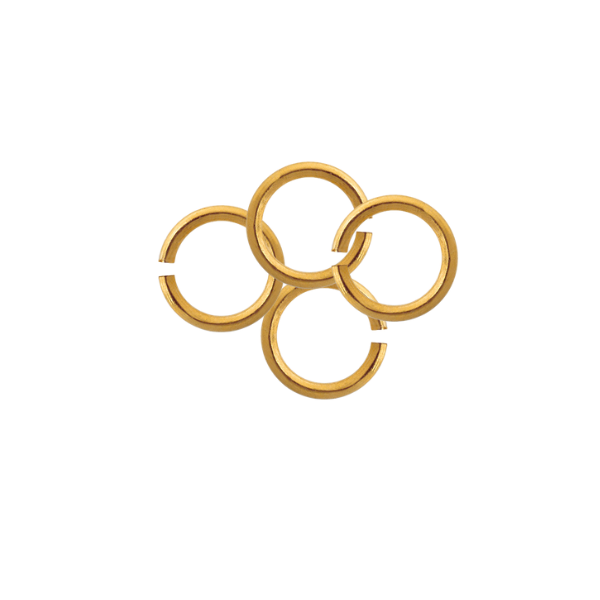 Argolla Sencilla 4x0.5mm Dorado Brillante 1