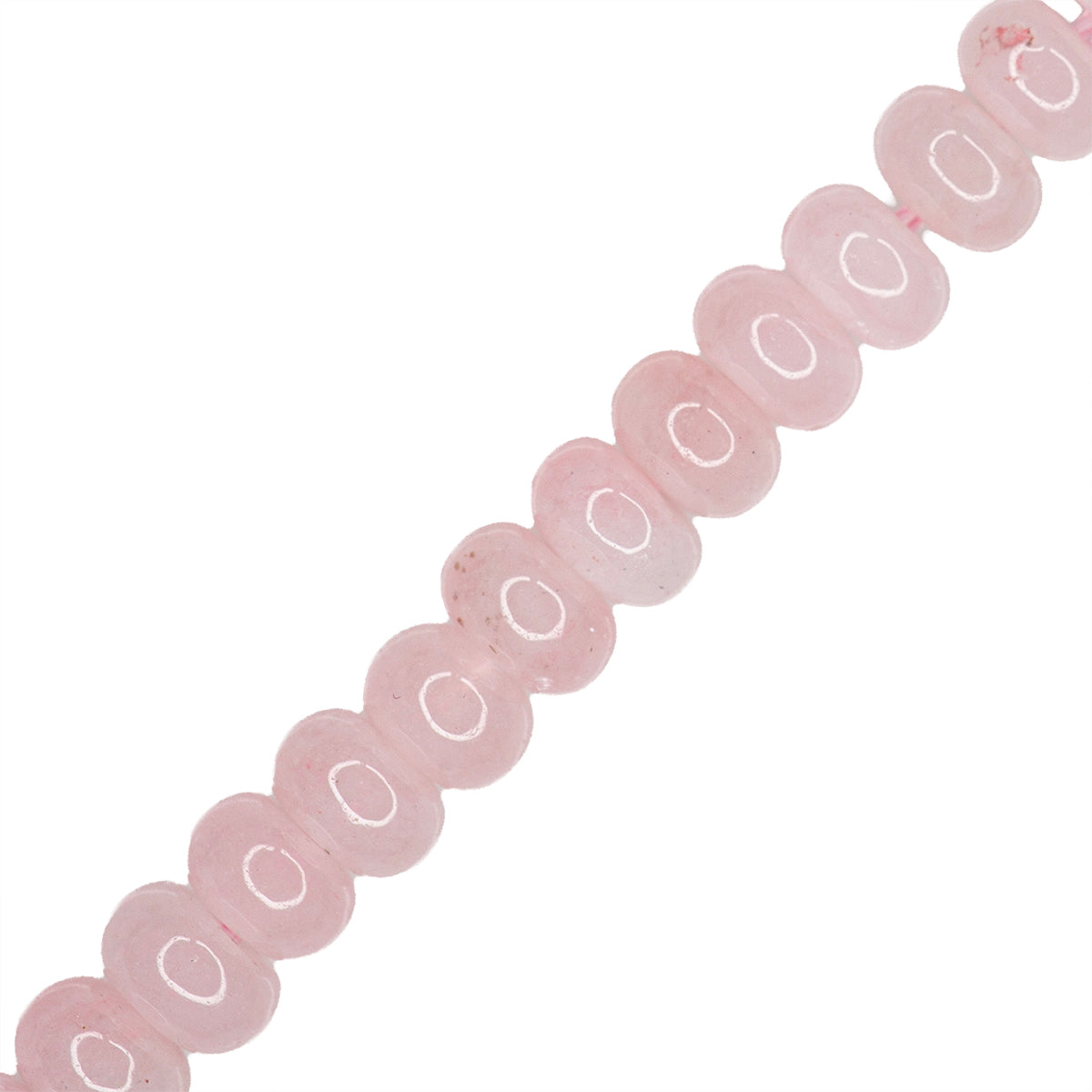 Jade Róndela 4x6mm Rosa