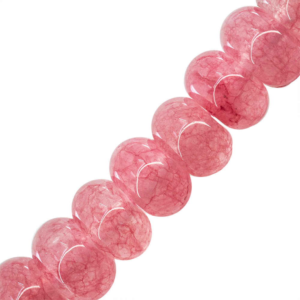 Jade Róndela 5x8mm Rosa