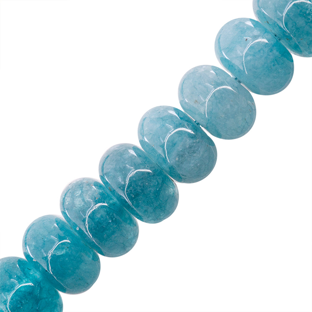 Jade Róndela 5x8mm Azul