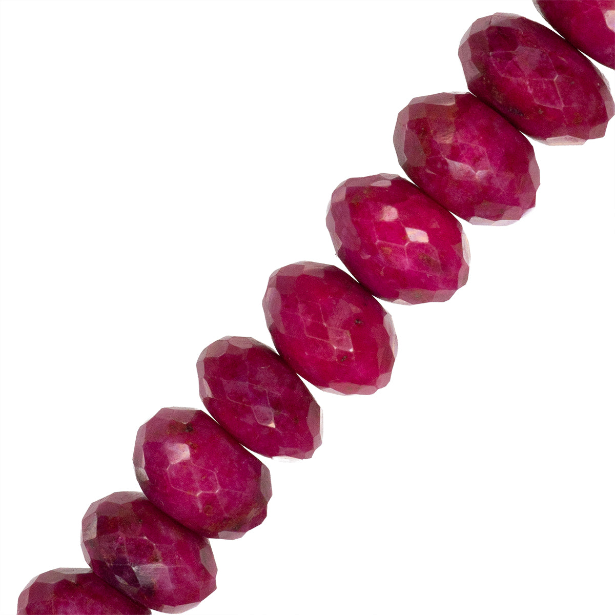 Jade Rondela Facetada Disminucion 5-7x7-11mm Rojo
