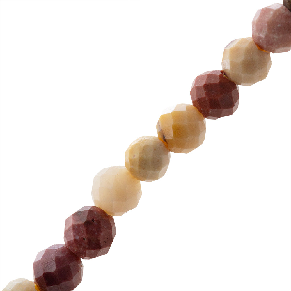 Jasper Mookaite Esfera Facetada 2mm Multicolor
