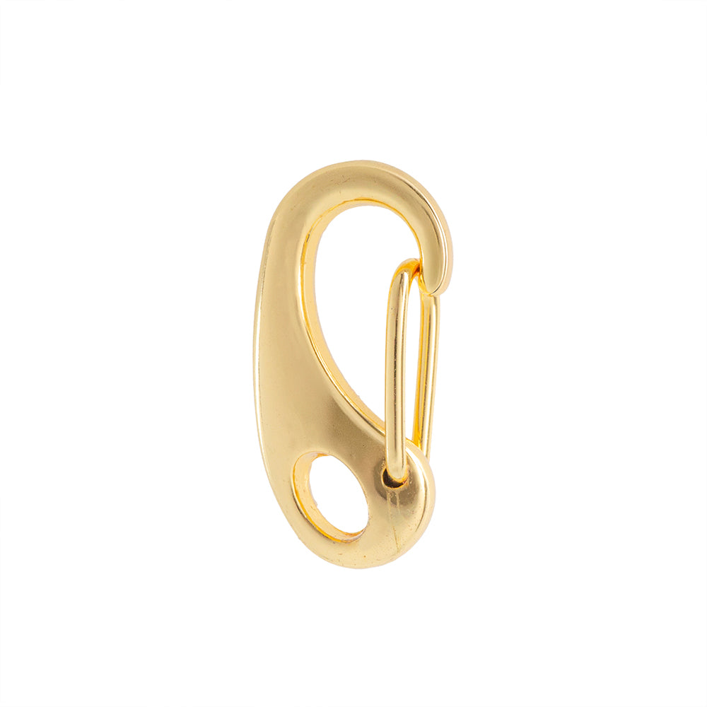 Broche Chapa para Llavero Grua 25x12mm Dorado