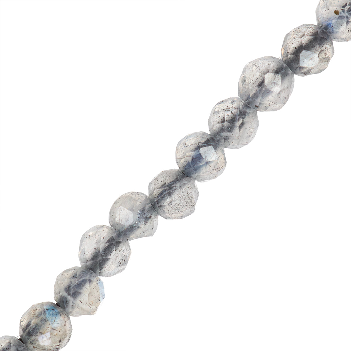 Labradorita Rodela Facetada 1.7x2mm Gris