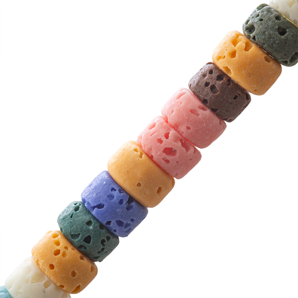 Lava Heishi Moneda 2.5x4.5mm Multicolor