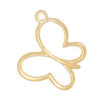 Mini Dije Mariposa 23x19.5mm Dorado Satinado