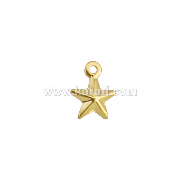 Mini Dije Chapa Cosmos Estrella 9x7mm Dorado