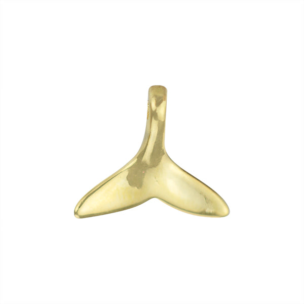Mini Dije Chapa Cola de Ballena 13.7x15mm Dorado