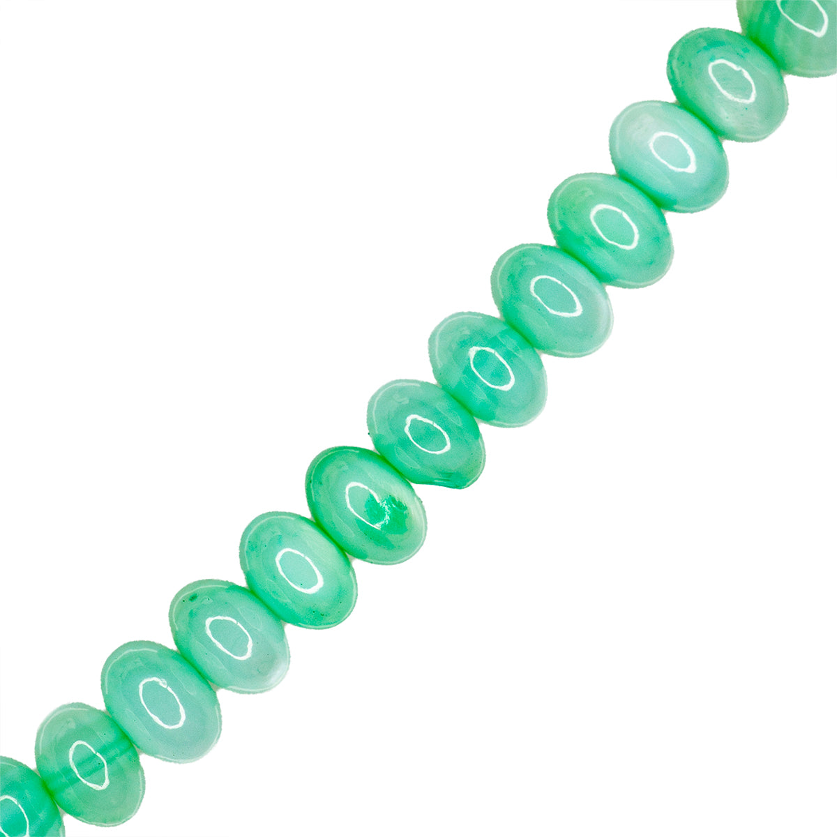 Madre Perla Róndela 4x6mm Verde