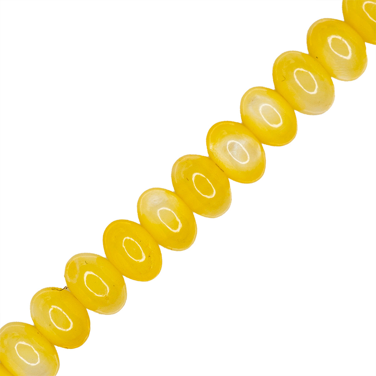 Madre Perla Róndela 4x6mm Amarillo