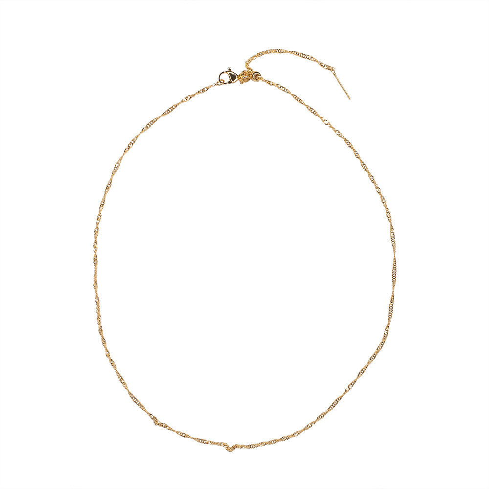 Collar Torzal Ajustable Plateado