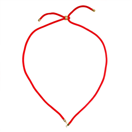 Collar Cordon con Chapa Rojo