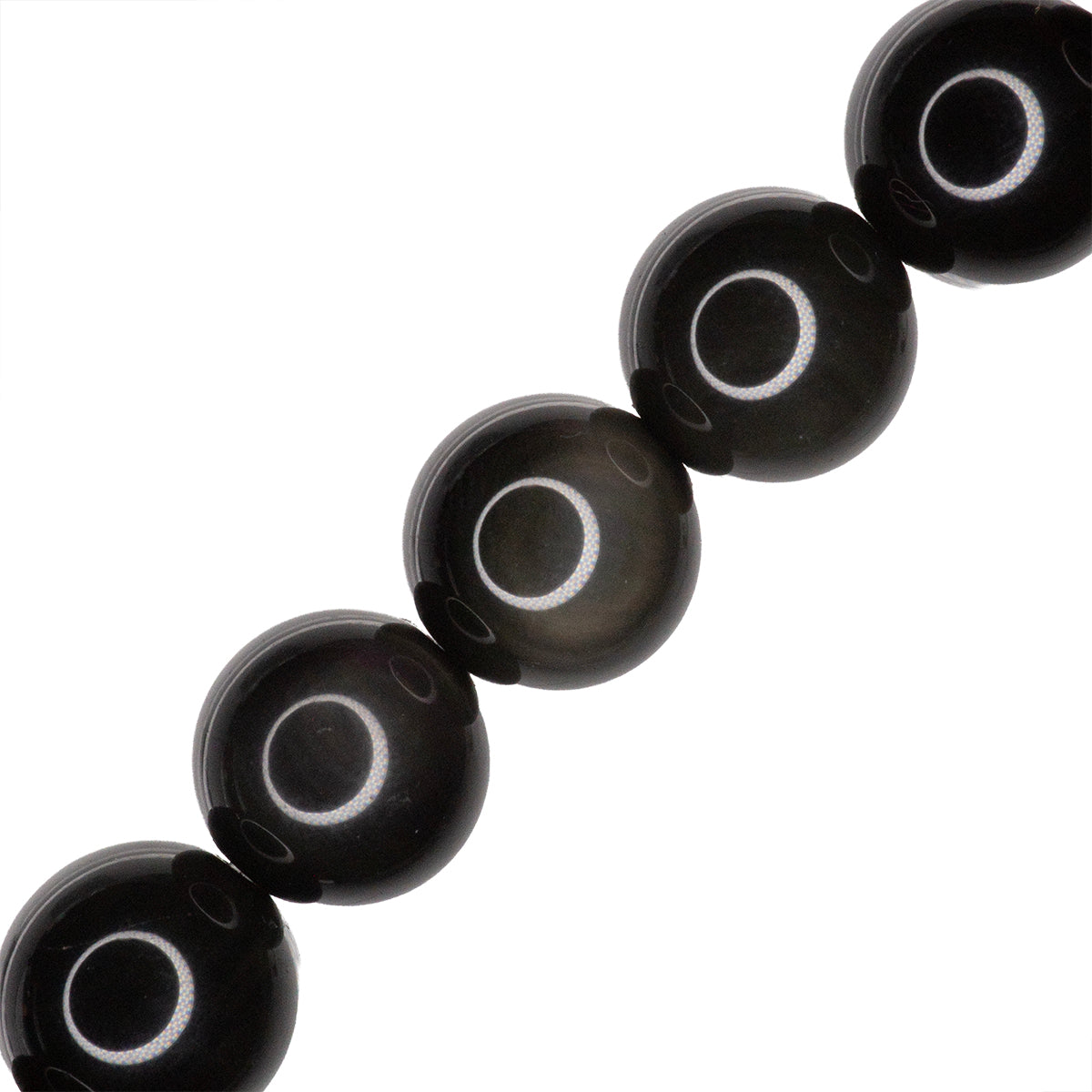 Obsidiana Arcoiris Esfera 12mm Negro
