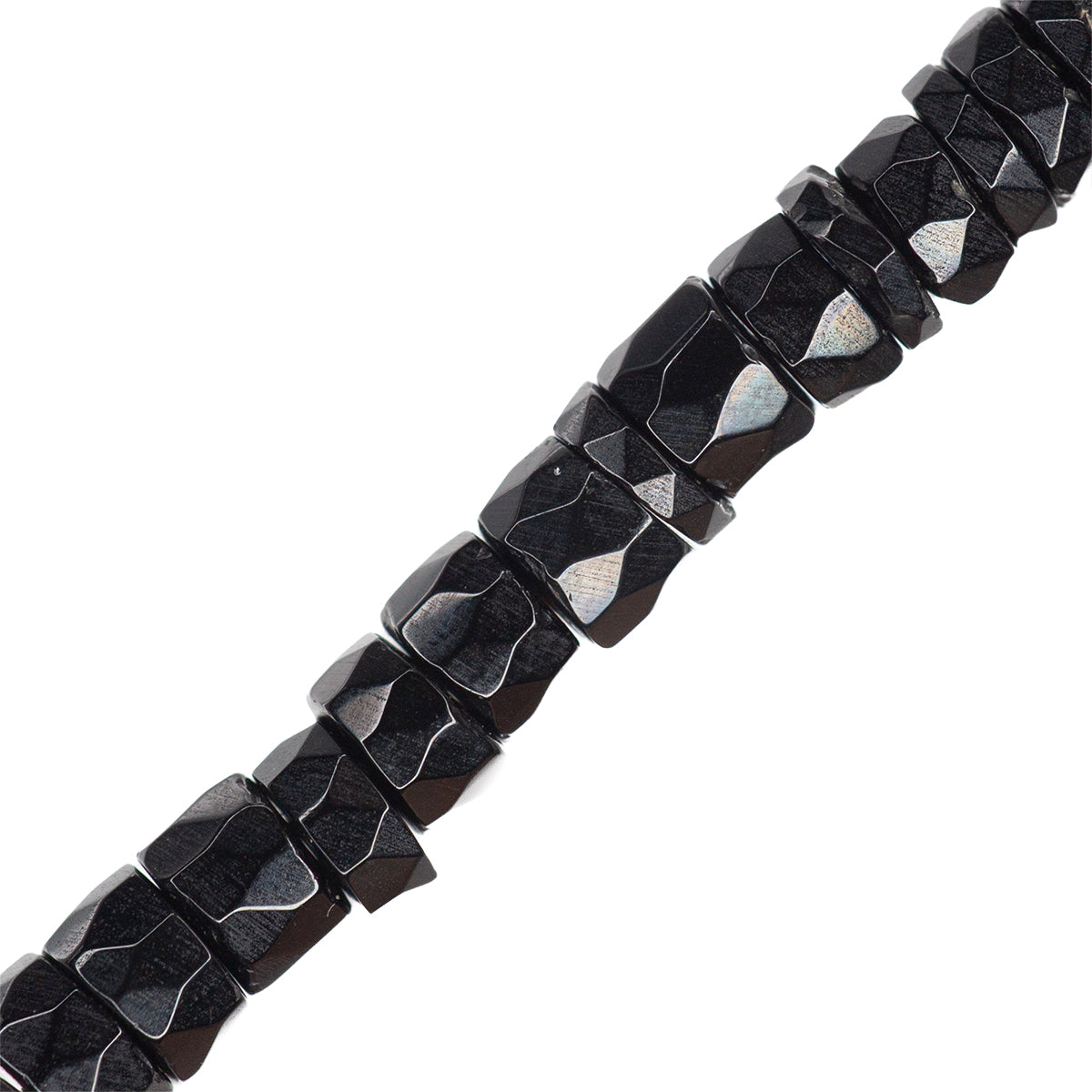 PFP Ónix Róndela Facetada 2-3x4.5mm Negro