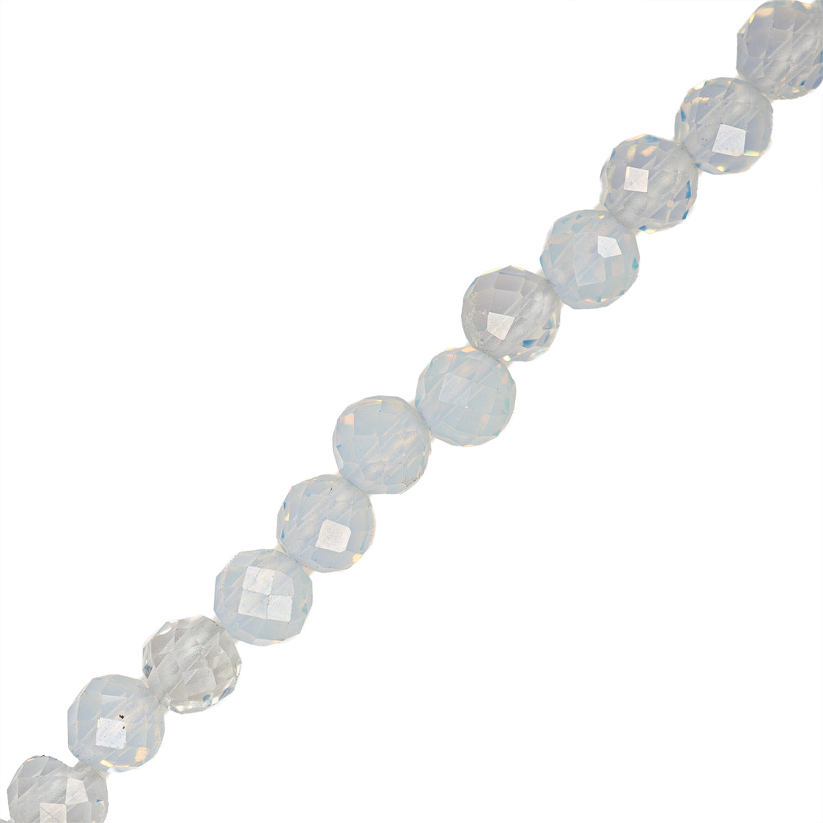 Opalita Esfera Facetada 4mm Blanco