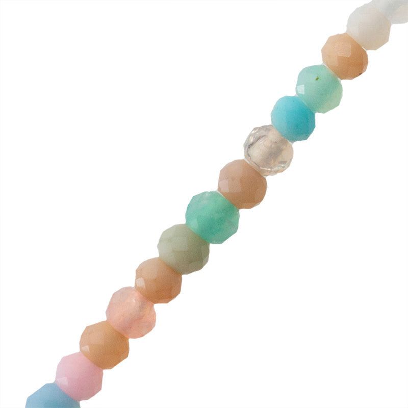 PF Opalo Rondela Facetada 1.5x2mm Multicolor