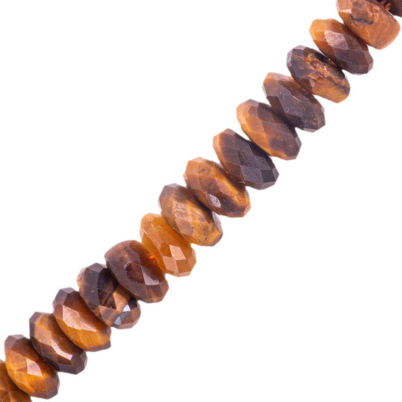 Ojo de Tigre Rondela Facetada 2x5mm Cafe