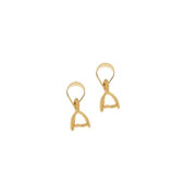 Pasa Cadena con Porta Dije 12x4mm Dorado