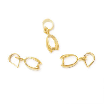 Pasa Cadena con Porta Dije 15x6mm Dorado 1