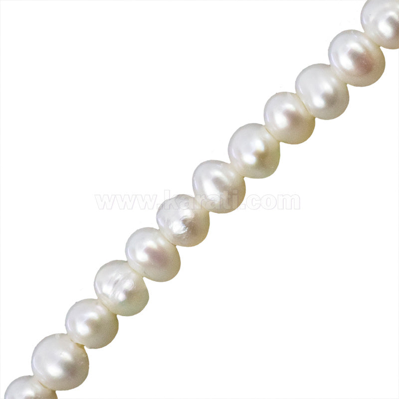 PF Perla Cultivada Papa 2x3mm Blanco