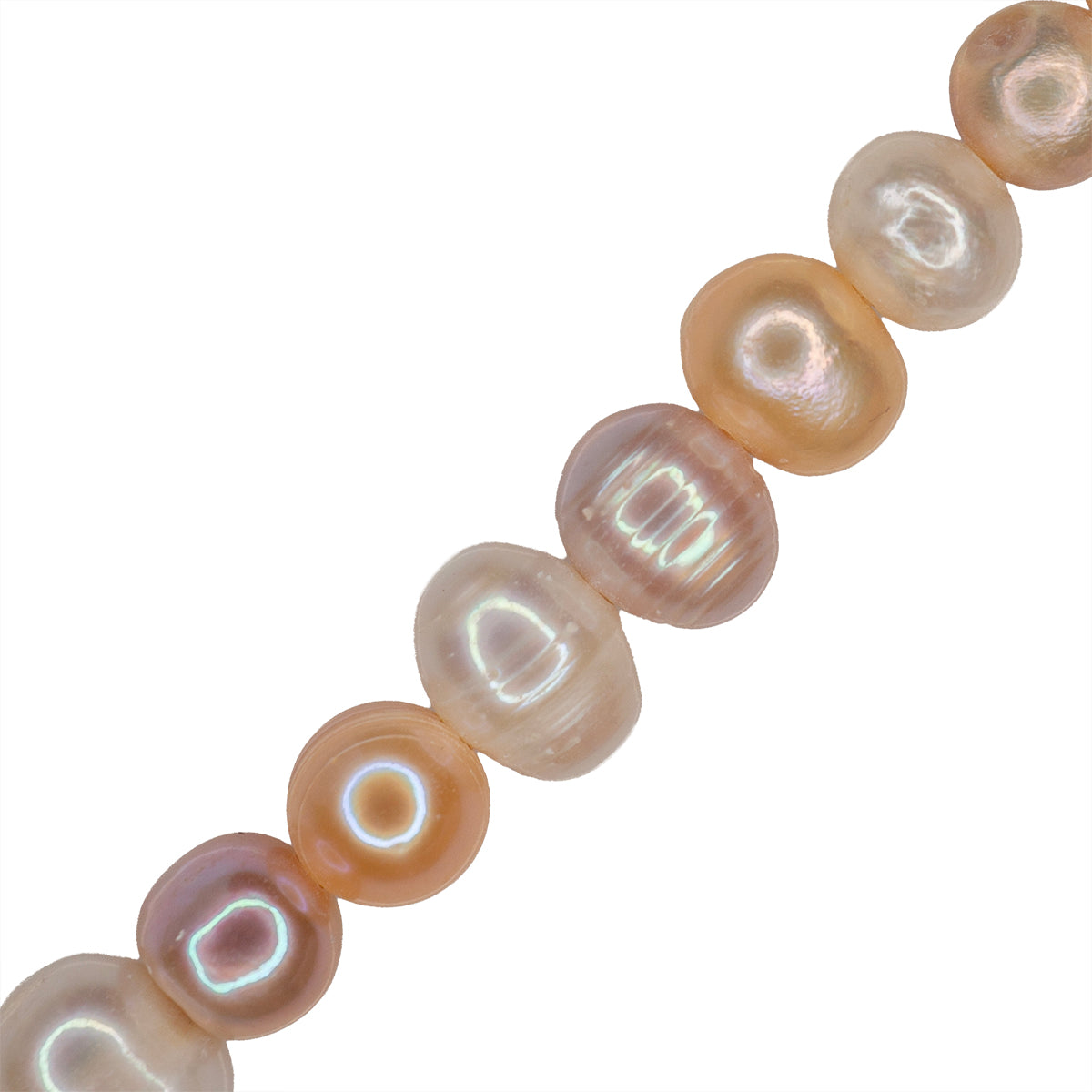 Perla Cultivada Papa 8-9mm Perforación 1.5mm Multicolor