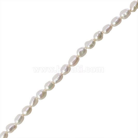 Perla Cultivada Arroz 6-7mm Blanco