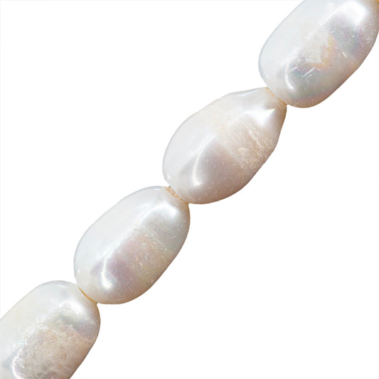 Perla Cultivada Arroz 7-8X6-7mm Blanco