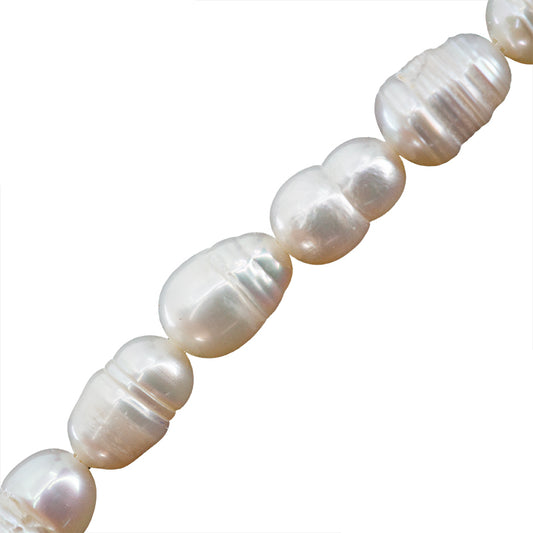 Perla Cultivada Arroz 8-10x5-6mm Blanco