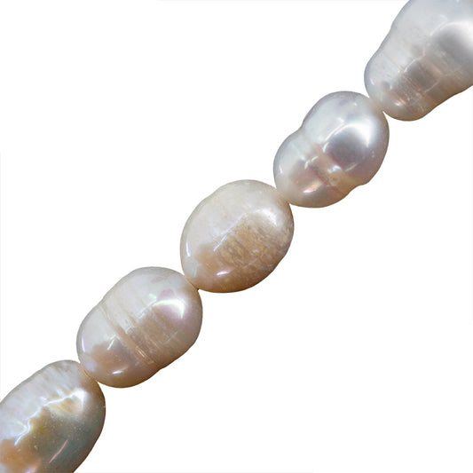 Perla Cultivada Arroz 8-9x6-7mm Blanco