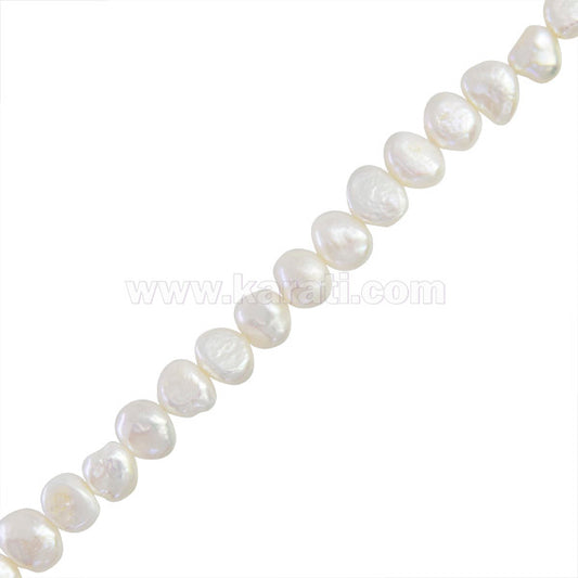 Perla Cultivada Nugget 10-11mm Blanco