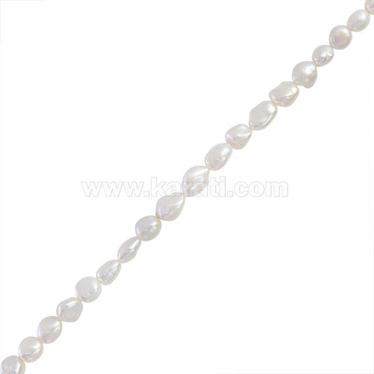 Perla Cultivada Nugget 7-8mm Blanco