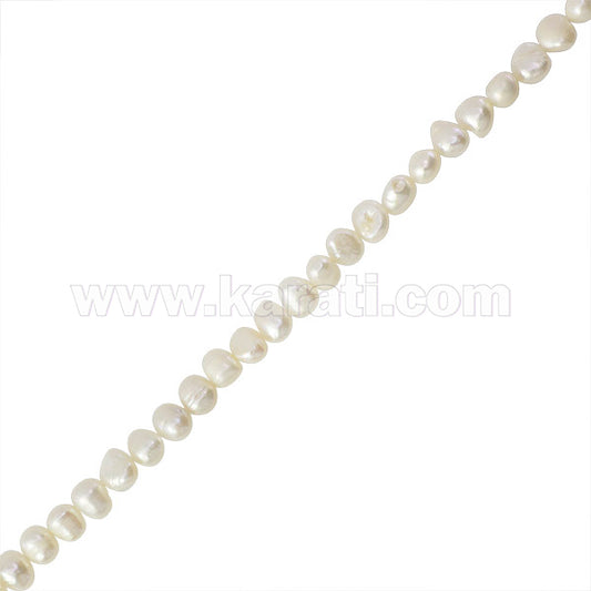 Perla Cultivada Nugget 7-8mm Blanca
