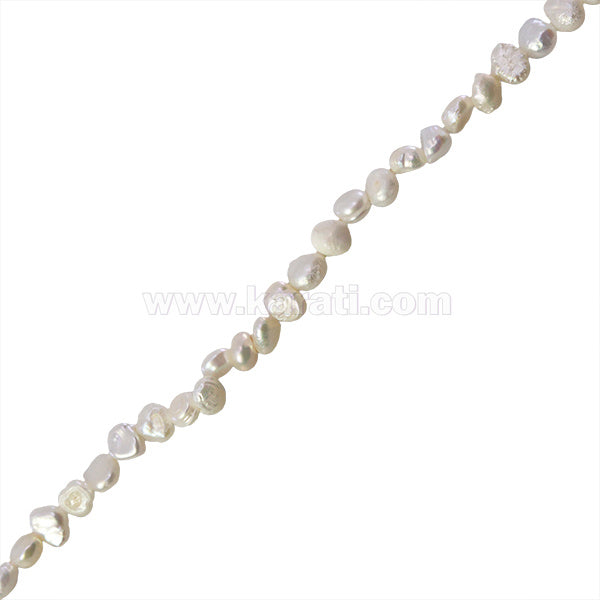 Perla Cultivada Nugget 4-5mm Blanco