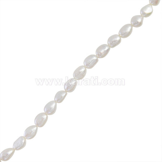 Perla Cultivada Nugget 11-12mm Blanco