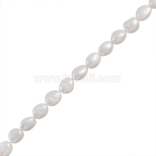 Perla Cultivada Nugget 13-14mm Blanco