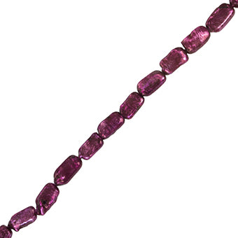 Perla Cultivada Figura Rectángulo 18-23mm Fucsia